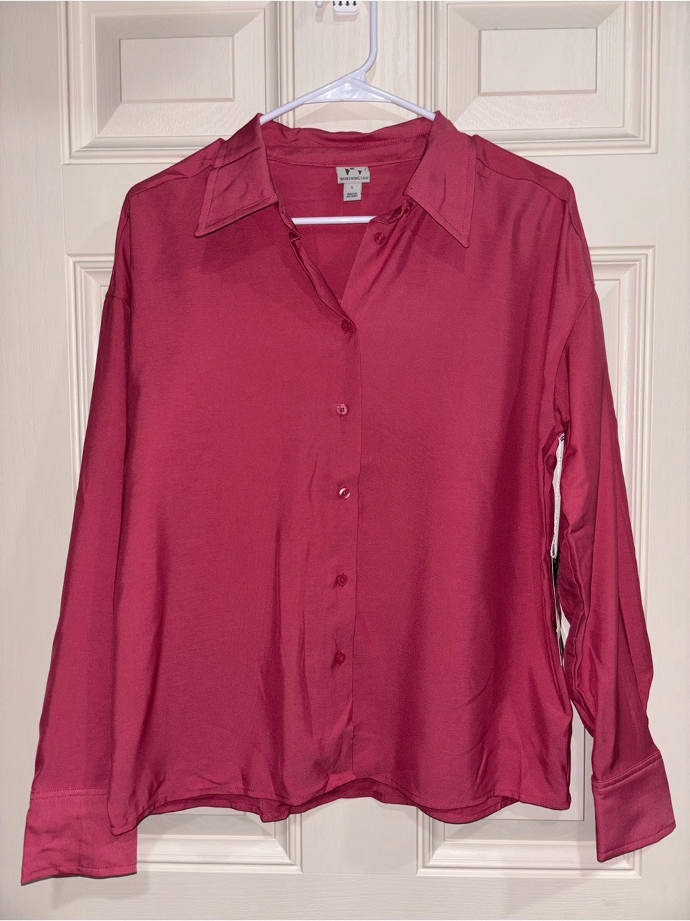 Worthington Button-Down Shirt - Rose